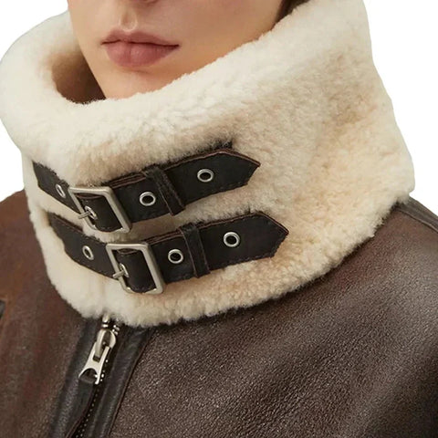 Women’s Chocolate Brown Hooded B3 Aviator Bomber Jacket