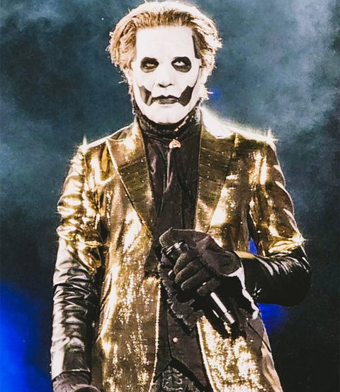 Men's Ghost Golden Sequin Blazer Closeup - Xactwear