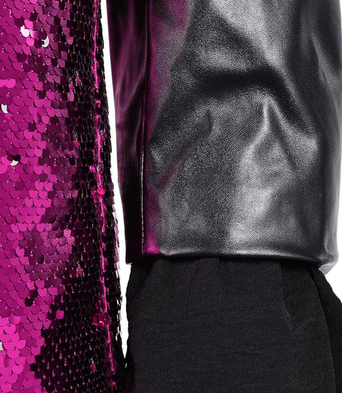 Men's Ghost Purple Sequin Blazer Sleeves - Xactwear