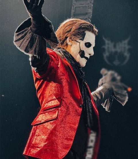 Men's Ghost Red Sequin Blazer - Xactwear