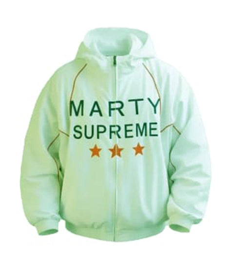 Men's Marty Supreme Hooded Jacket Mint Green - Xactwear