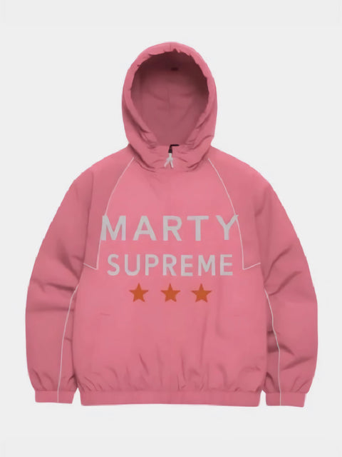 Men's Marty Supreme Hooded Jacket Pink - Xactwear