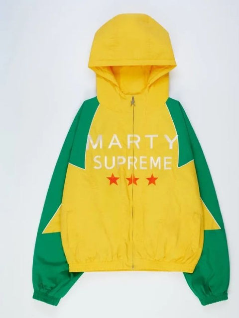Men's Marty Supreme Hooded Jacket Yellow - Xactwear
