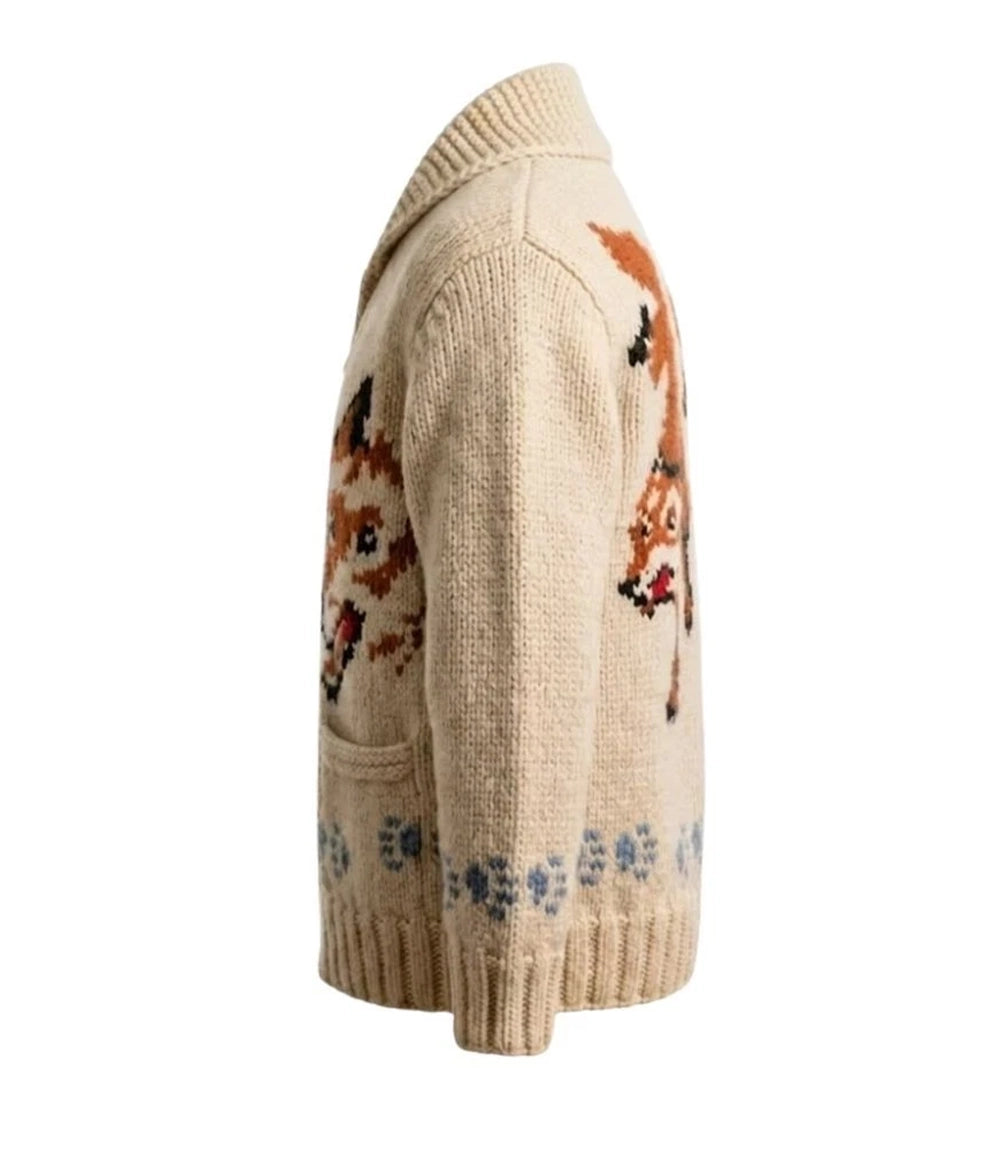 Men's Wolf Graphic Pullover Sweater Side - Xactwear