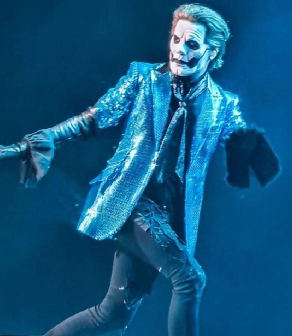 Shop Men's Ghost papa Blue Sequin Blazer - Xactwear