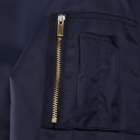 Men's Reversible Navy Blue MA-1 Bomber Jacket