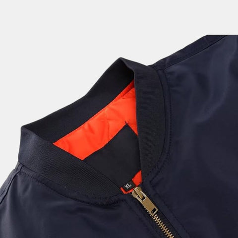 Men's Reversible Navy Blue MA-1 Bomber Jacket