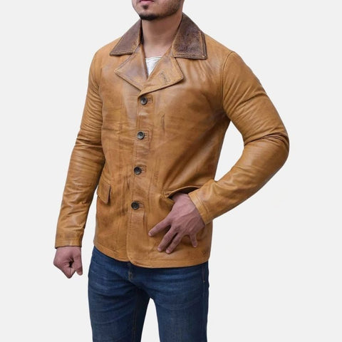 Arthur RDR Men’s Brown Leather Jacket