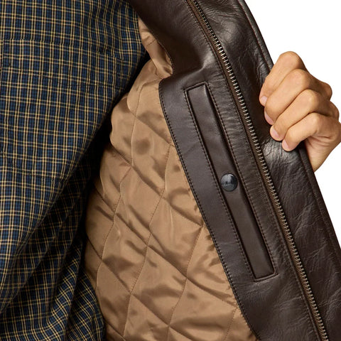 Men's Aviator A2 Vintage Brown Leather Bomber Jacket