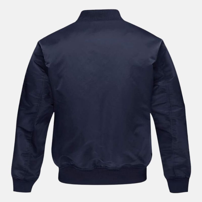 Men's Reversible Navy Blue MA-1 Bomber Jacket