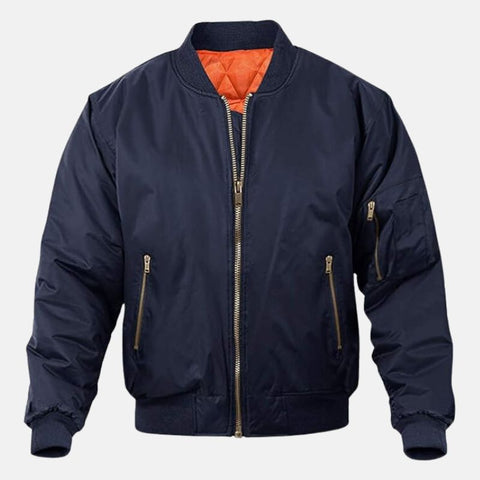 Men's Reversible Navy Blue MA-1 Bomber Jacket