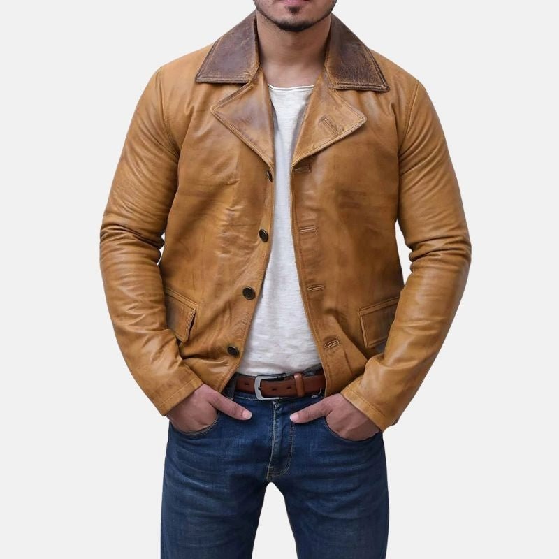 Arthur RDR Men’s Brown Leather Jacket